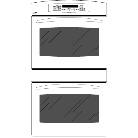30" Built-In Double Convection/Thermal Wall Oven PT956CMCC