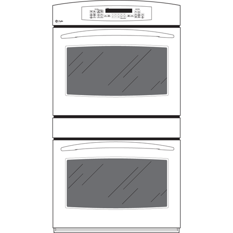 30" Built-In Double Convection/Thermal Wall Oven PT956DRWW