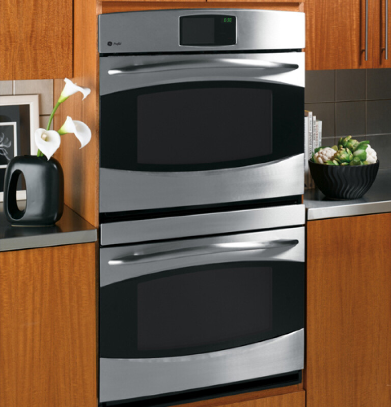 GE Profile 30" Built-In Double Convection Wall Oven Stainless Steel PT960SRSS Picture 1