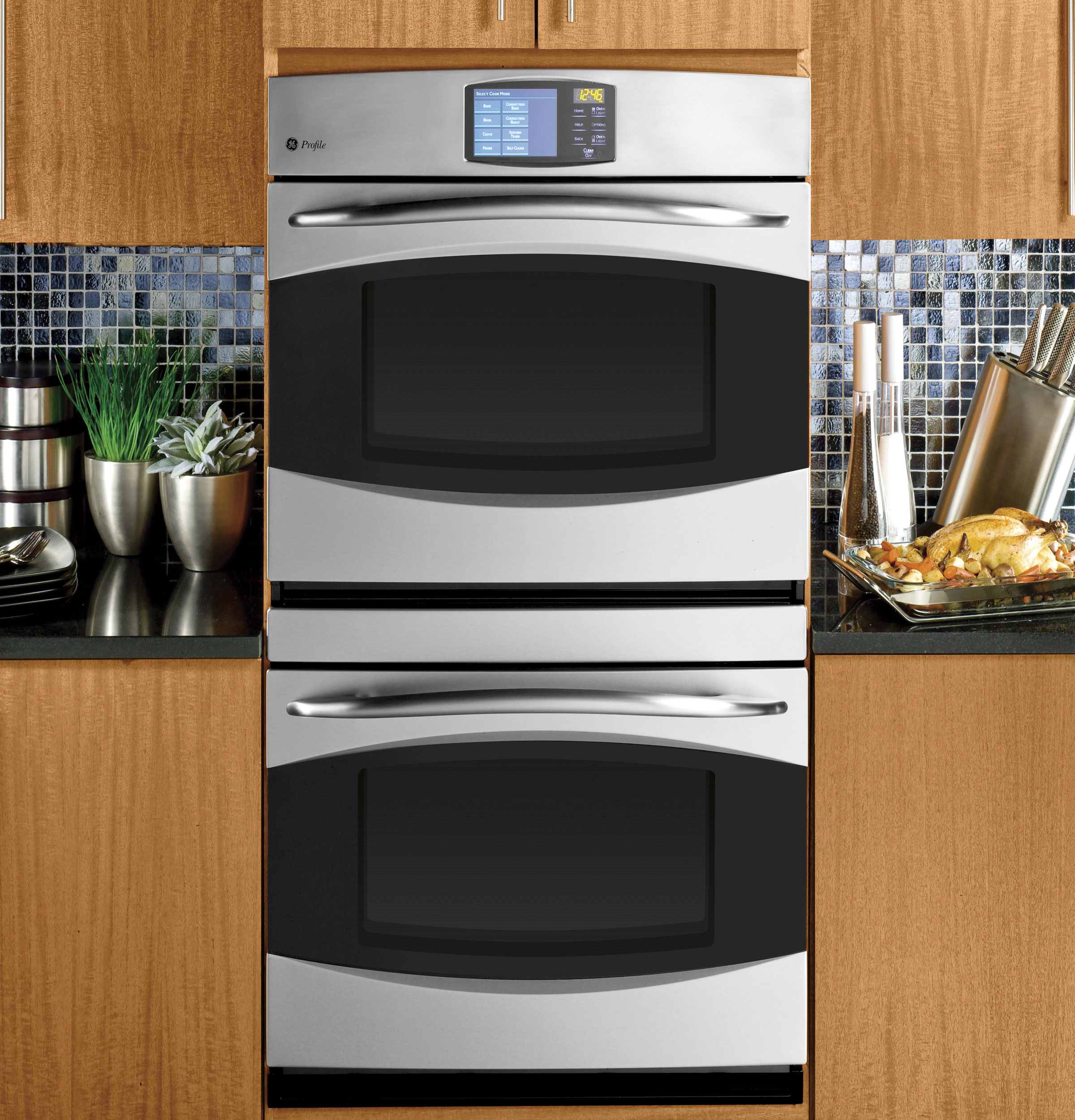 30" Built-In Double Convection Wall Oven PT960SRSS