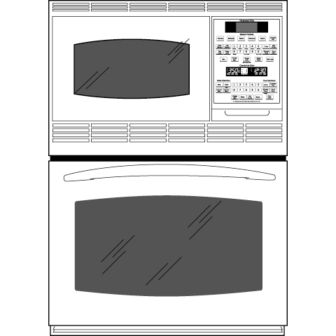 Series 30" Built-In Double Microwave/Convection Oven PT970DRWW