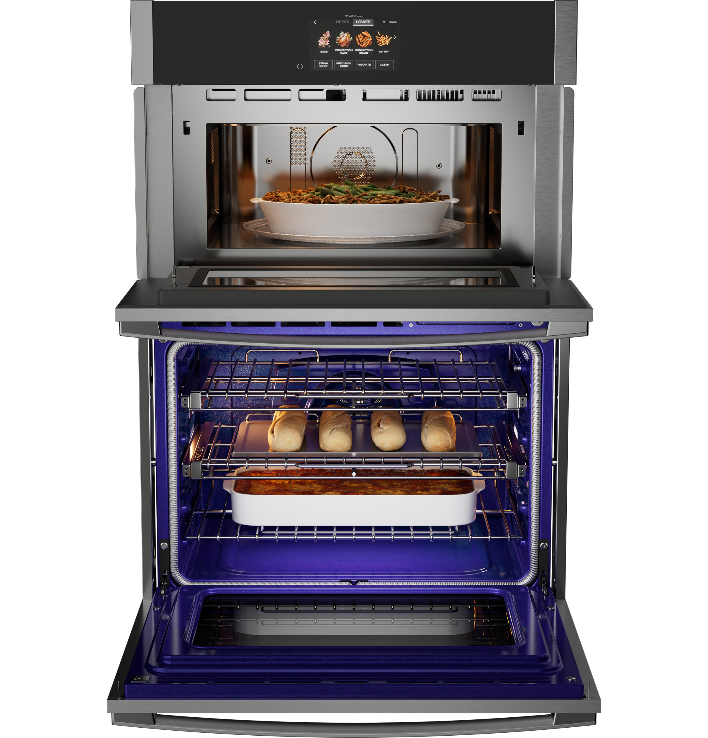30 in. Combination Double Wall Oven with Convection, Air Fry, Steam, Sous Vide, and Advantium Technology view 6