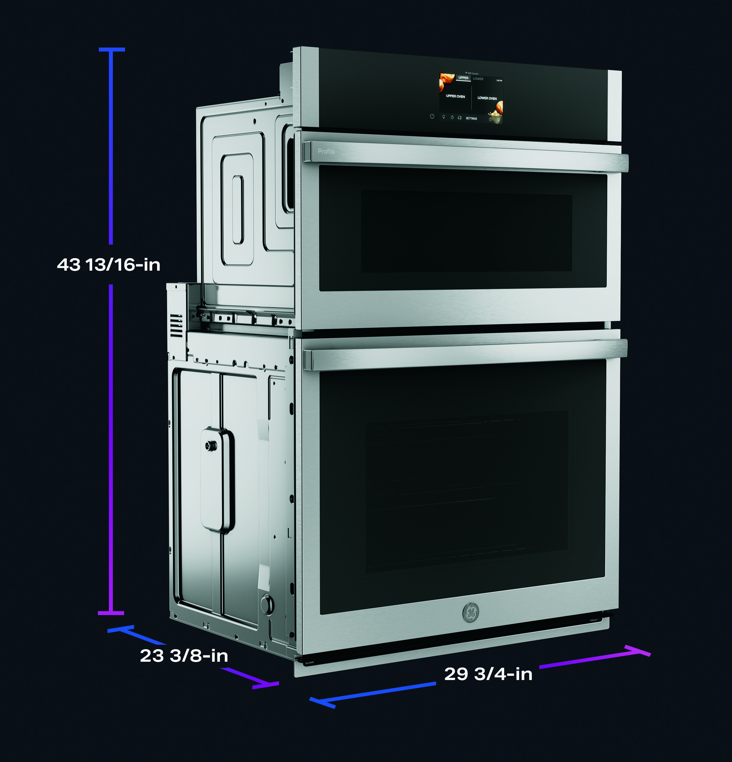 30 in. Combination Double Wall Oven with Convection, Air Fry, Steam, Sous Vide, and Advantium Technology view 7