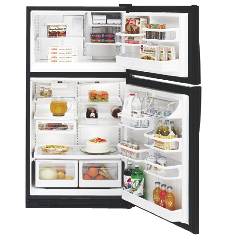 CustomStyle 21.9 Cu. Ft. Top-Freezer Refrigerator PTC22MBMRWW