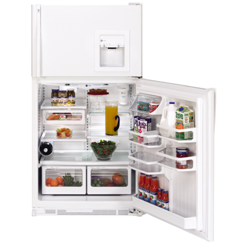 CustomStyle 21.7 Cu. Ft. Top-Freezer Refrigerator PTC22MFMRWW