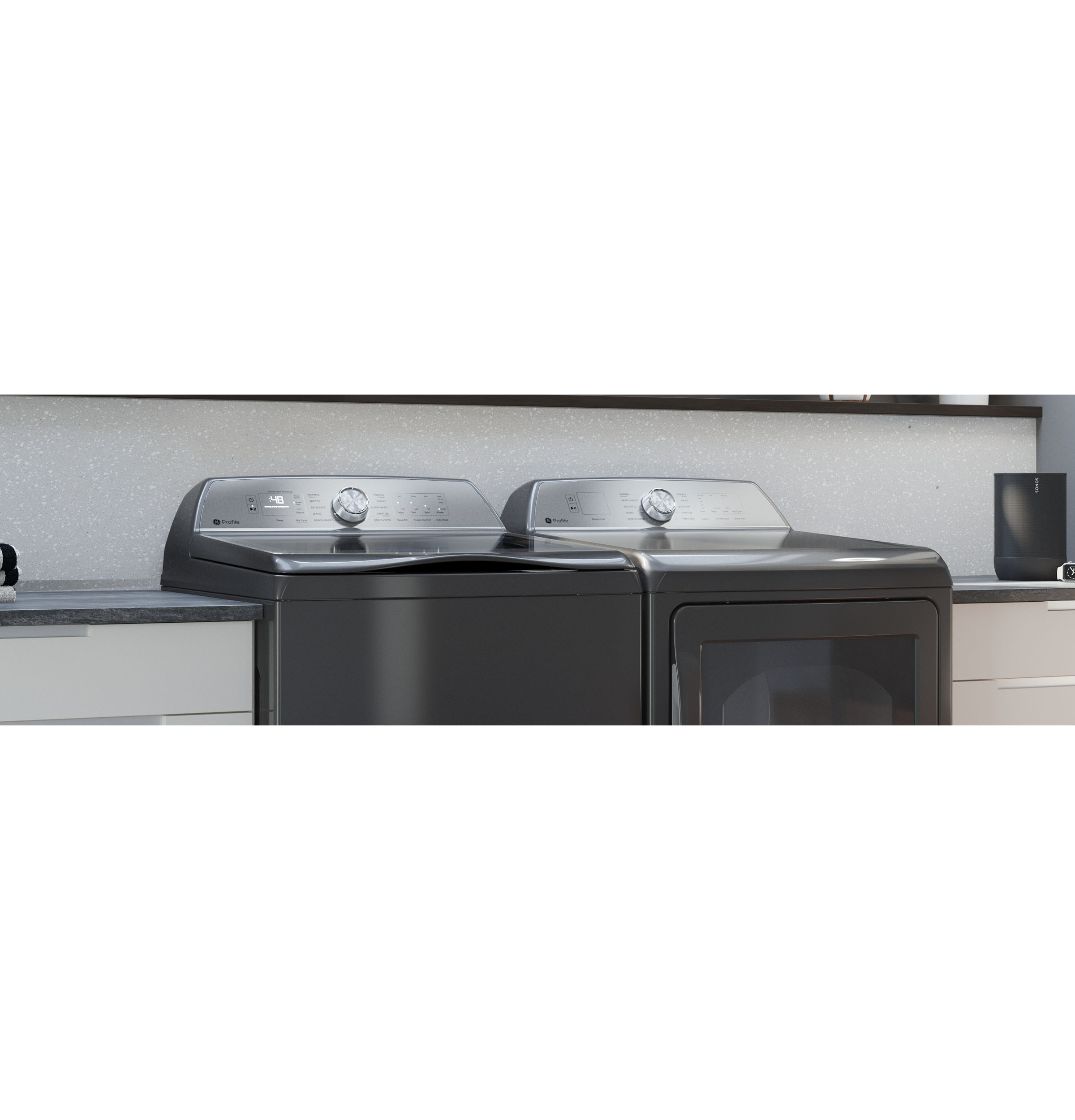 7.4 cu. ft. Capacity aluminized alloy drum Gas Dryer with Sanitize Cycle and Sensor Dry view 20