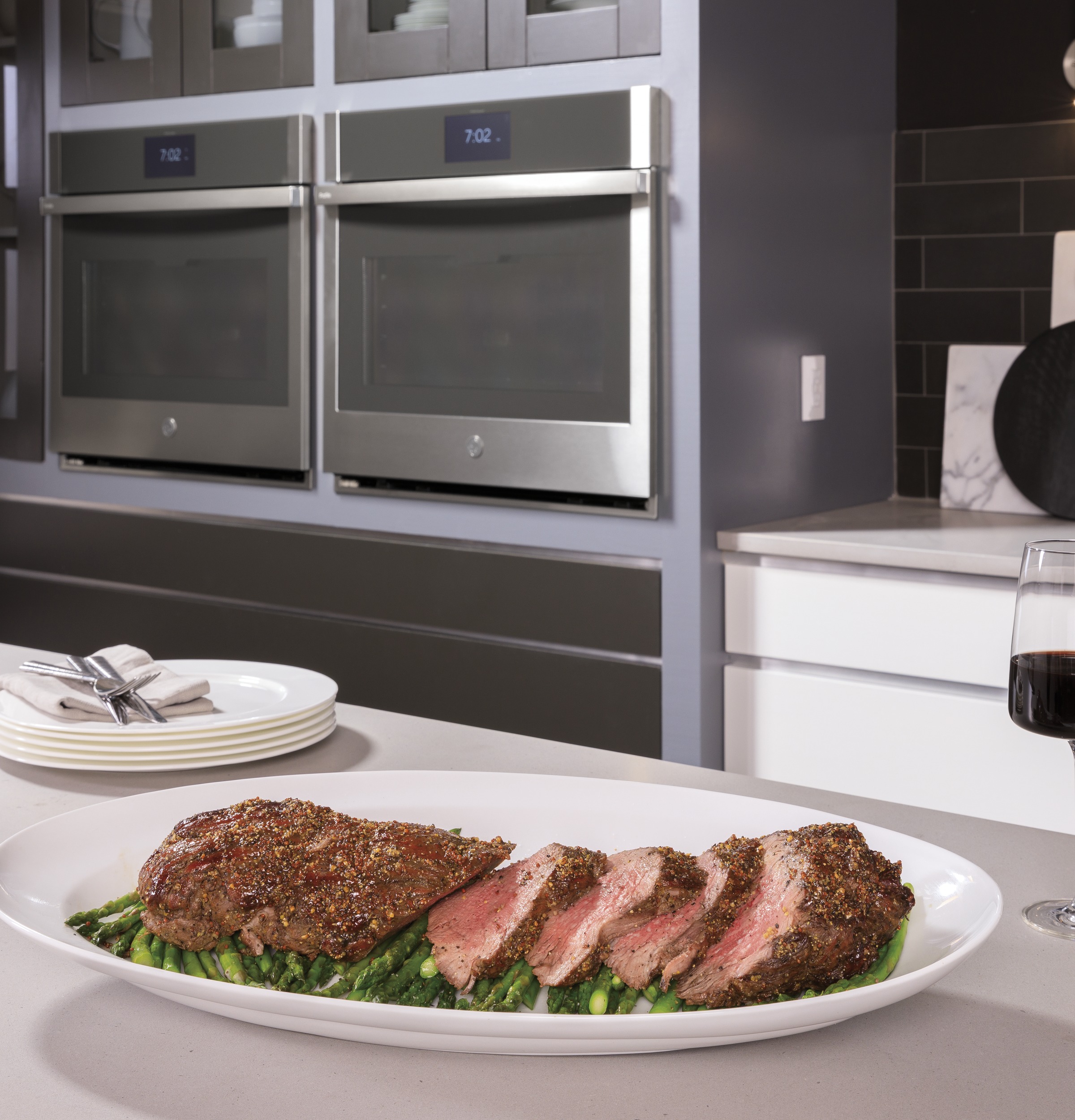 30" Smart Built-In Convection Double Wall Oven with No Preheat Air Fry and Precision Cooking view 8