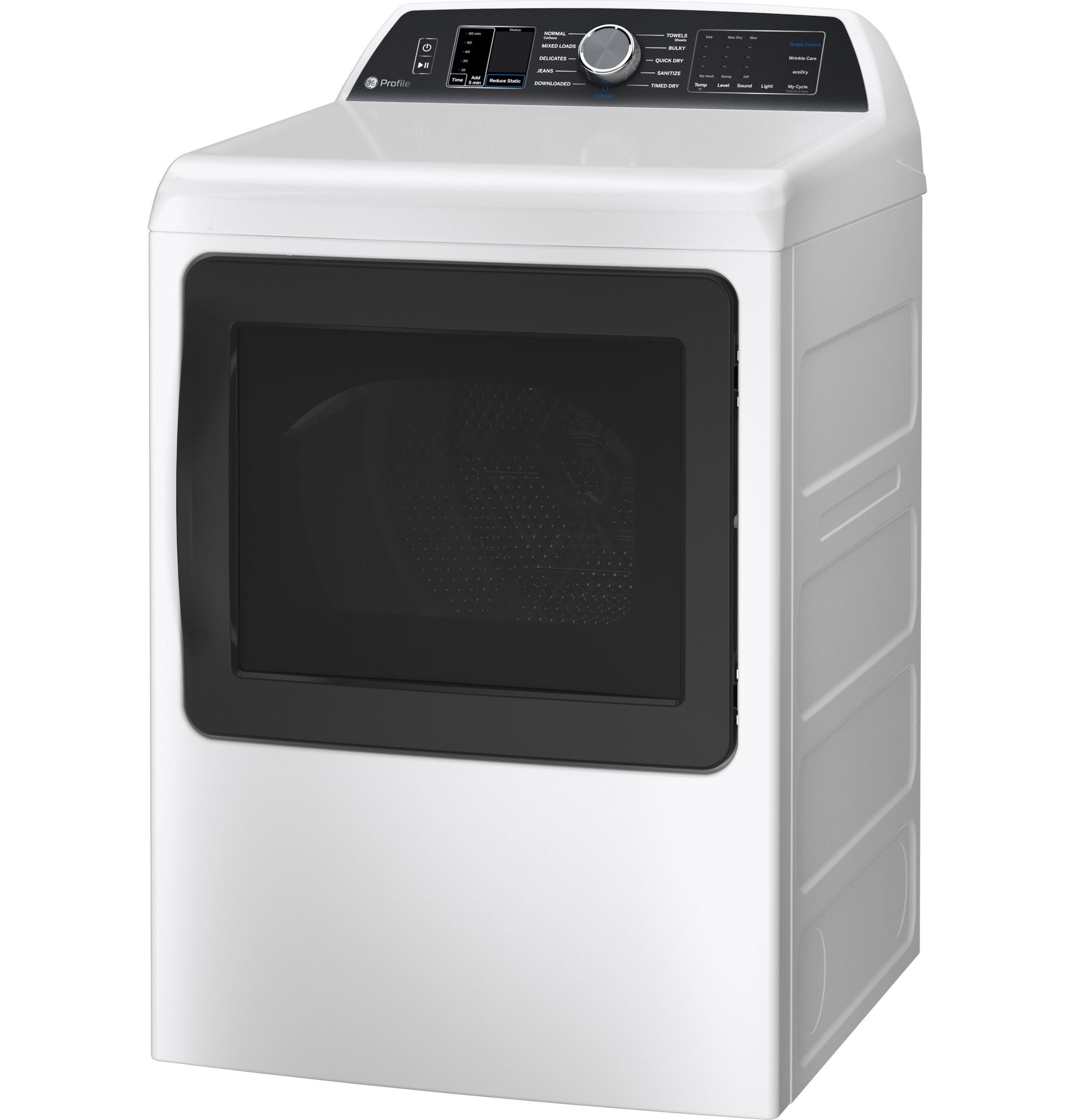 7.4 cu. ft. Capacity Smart aluminized alloy drum Electric Dryer with Sanitize Cycle and Sensor Dry view 16