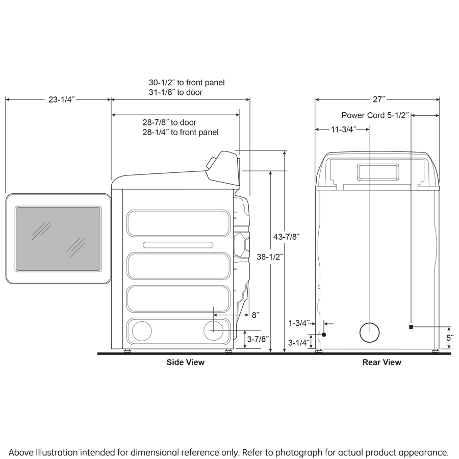 7.4 cu. ft. Capacity Smart aluminized alloy drum Gas Dryer with Sanitize Cycle and Sensor Dry view 11