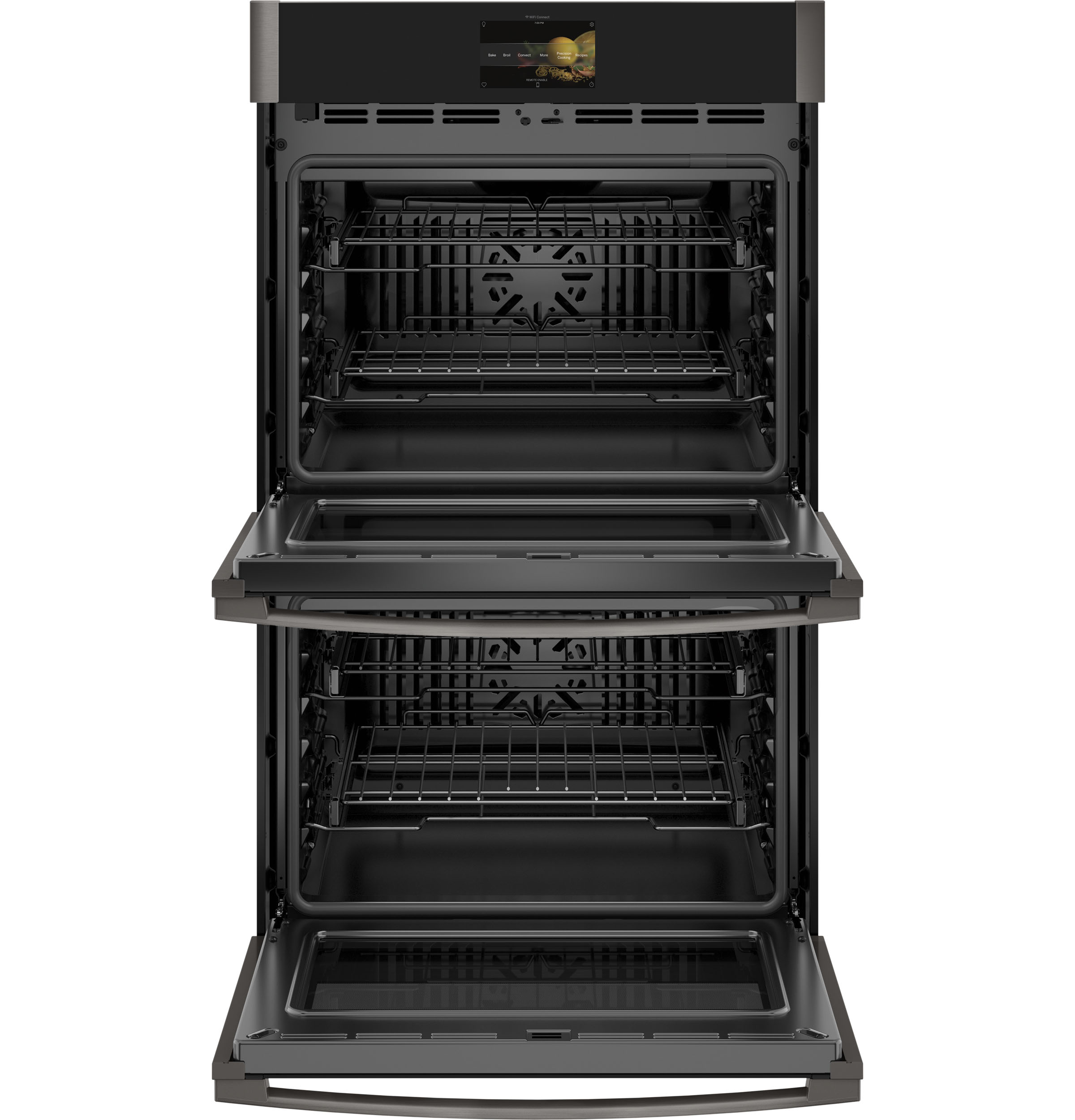 30" Smart Built-In Convection Double Wall Oven with In-Oven Camera and No Preheat Air Fry PTD9000BNTS