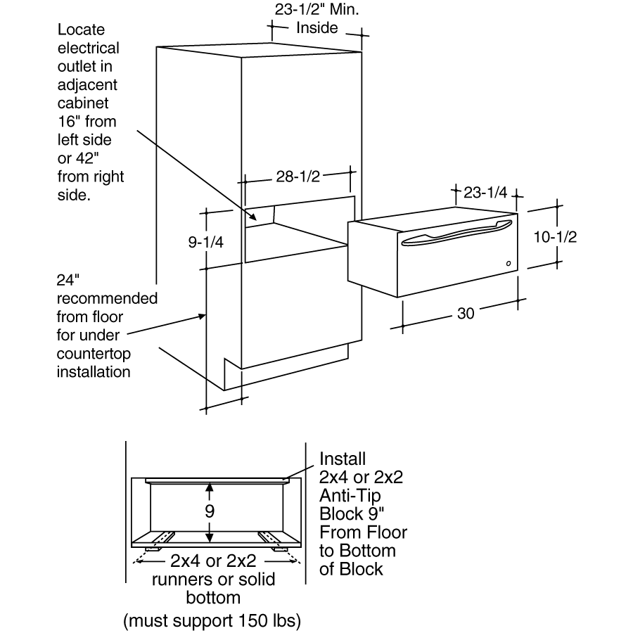 30" Warming Drawer PTD915CMCC
