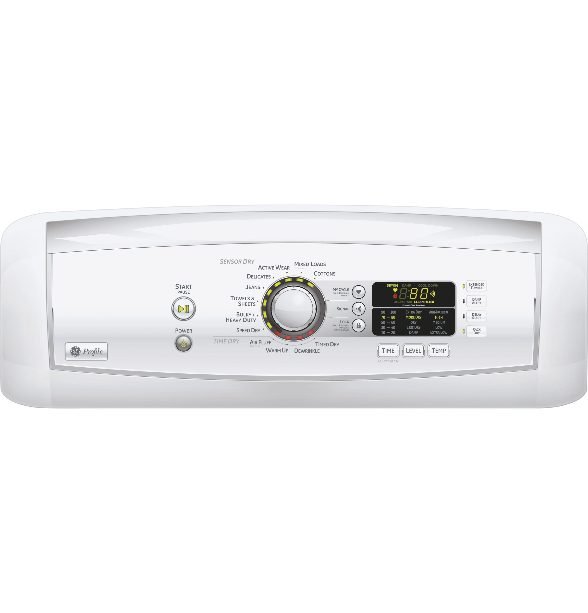 Harmony 7.3 Cu. Ft. Stainless Steel Capacity Gas Dryer PTDN800GMWW