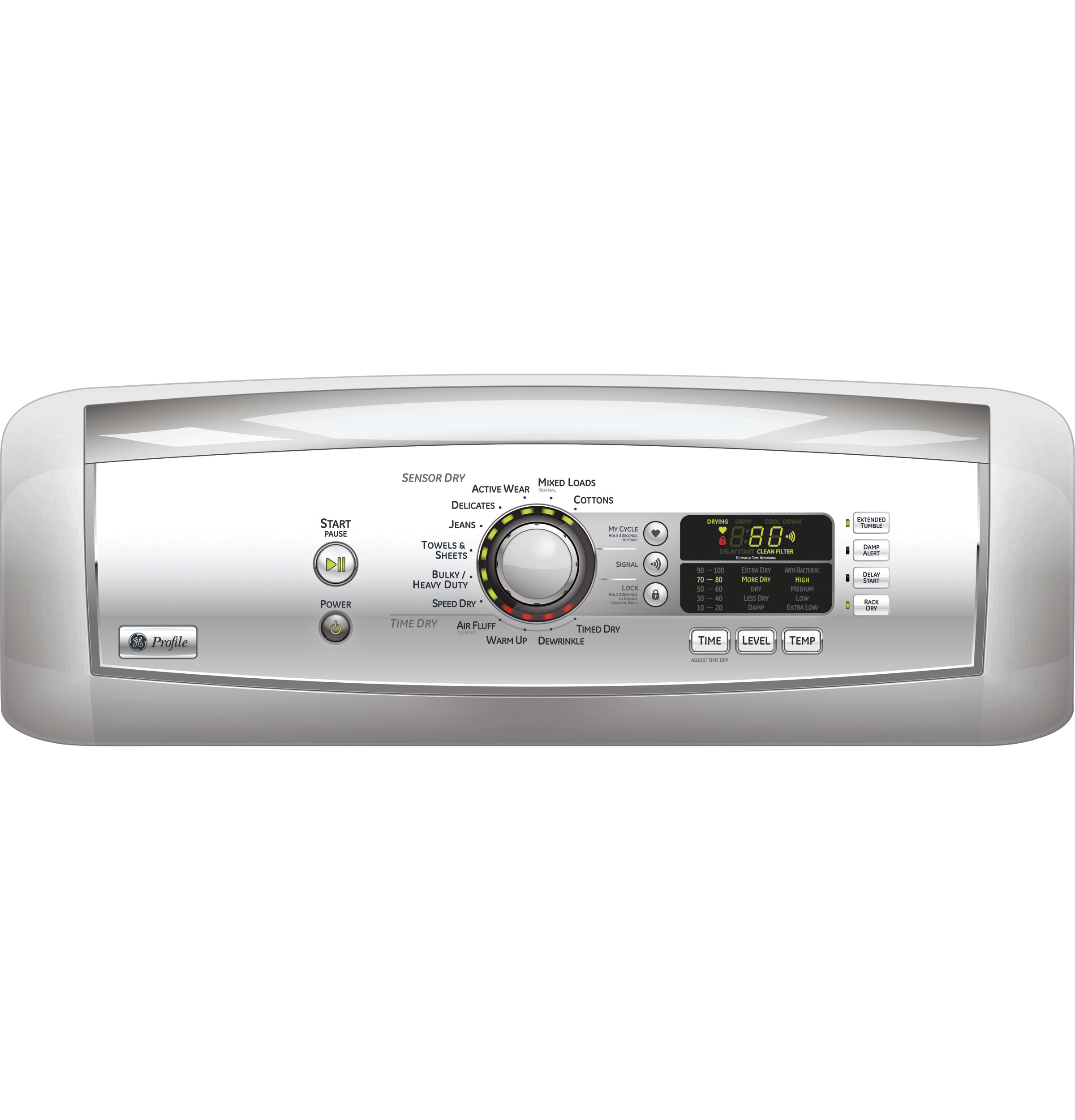 Harmony 7.3 Cu. Ft. Stainless Steel Capacity Gas Dryer PTDN805GMMS