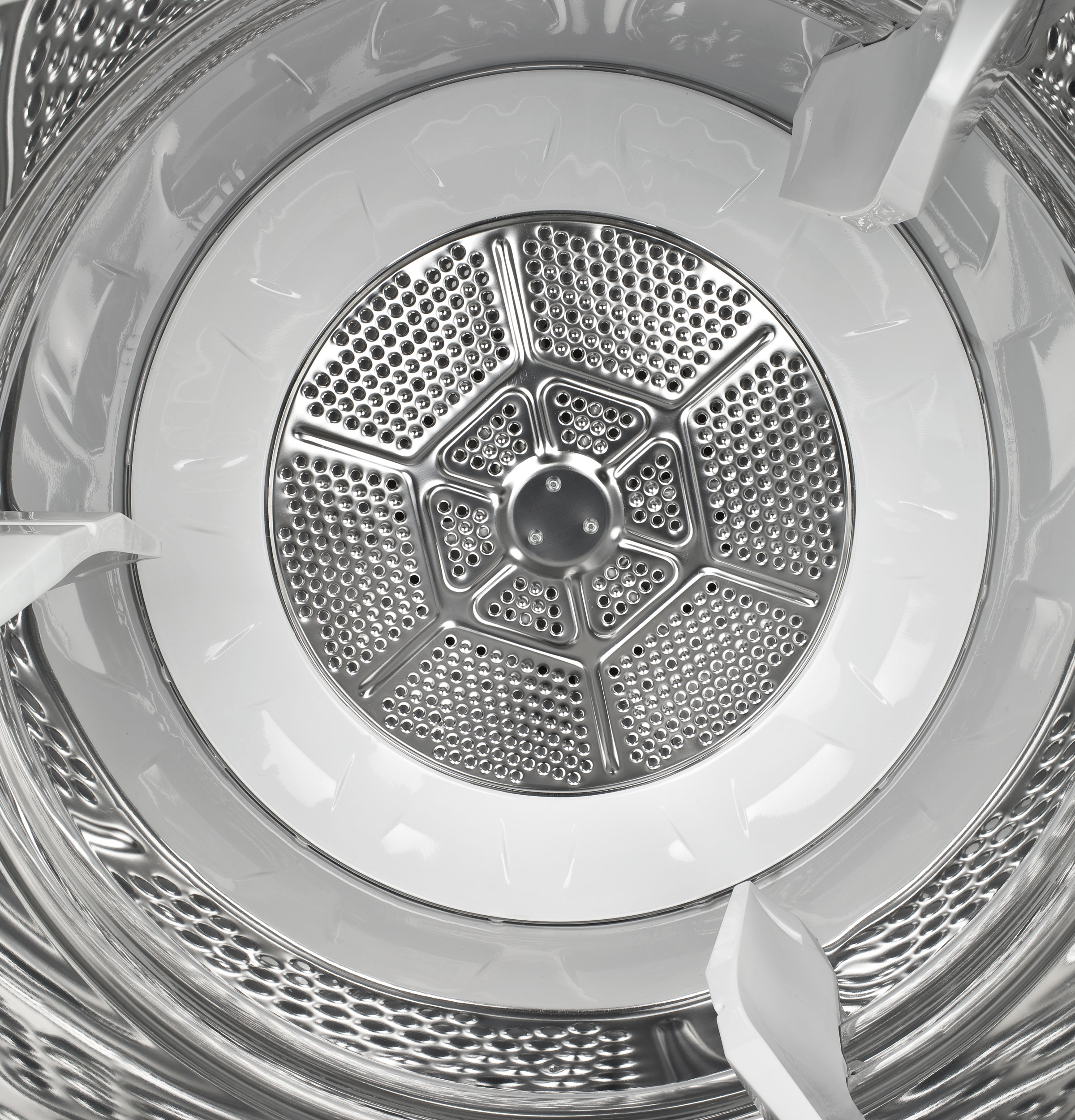 7.0 cu. ft. stainless steel capacity electric dryer with Steam and SensorDry Plus PTDS650EMWT