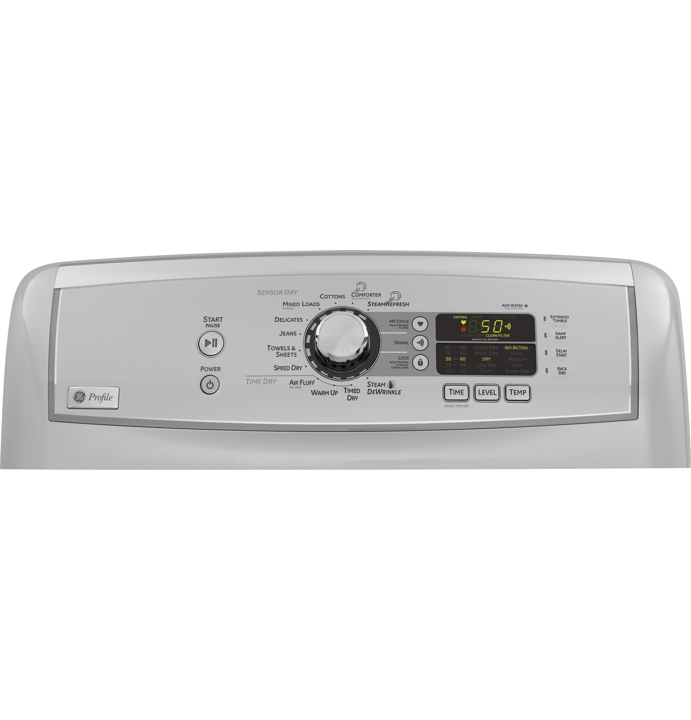 Harmony 7.3 Cu. Ft. Stainless Steel Capacity Gas Steam Dryer PTDS855GMMS