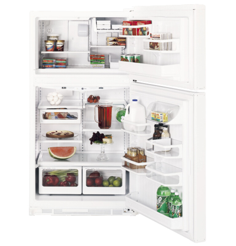 CustomStyle 21.9 Cu. Ft. Top-Freezer Refrigerator PTI22MBMLWW