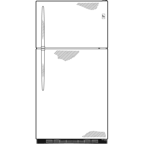17.9 Cu. Ft. Stainless Top-Freezer Refrigerator PTS18SBSSS