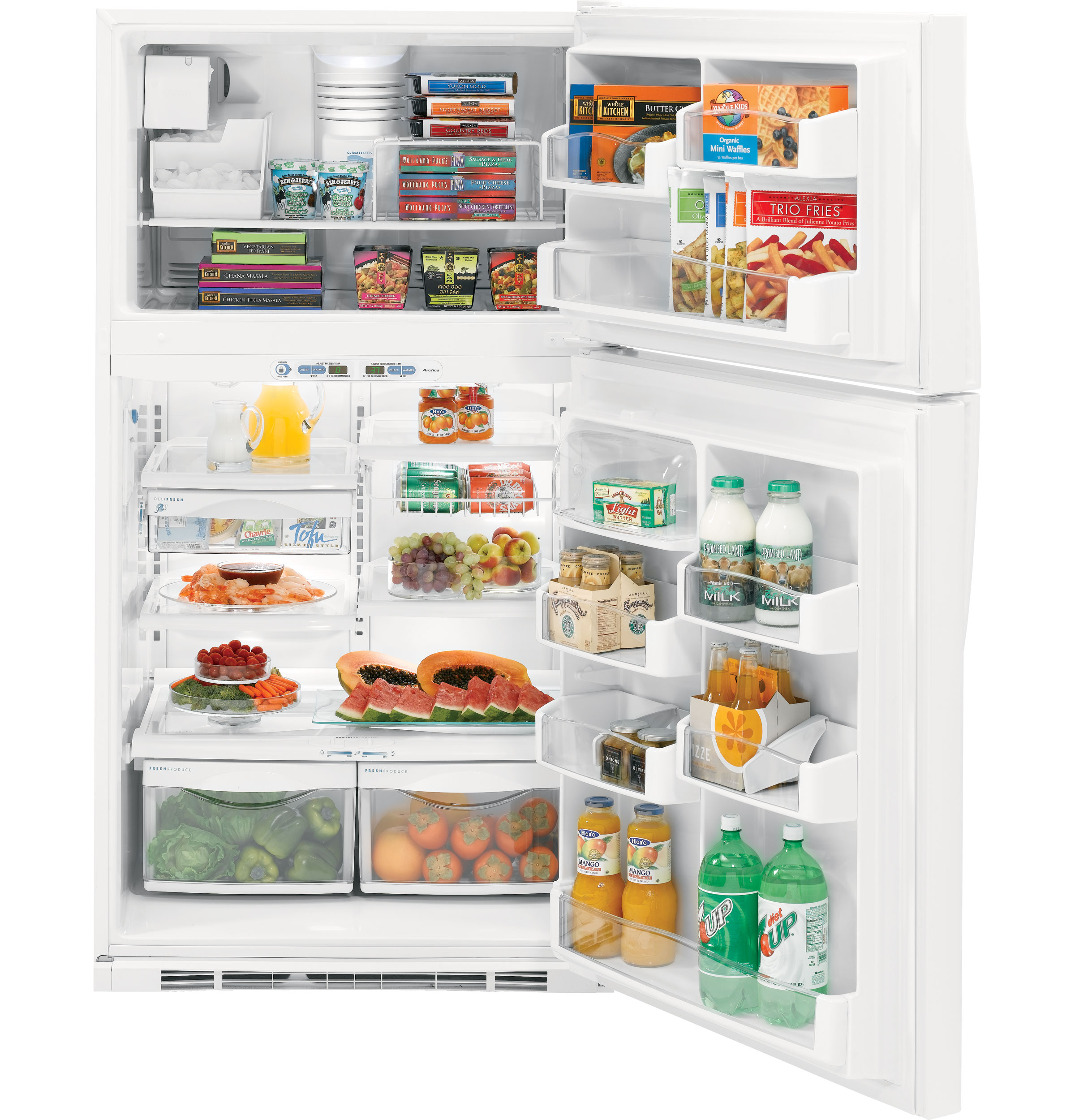 21.7 Cu. Ft. Top-Freezer Refrigerator with Internal Dispenser PTS22LHSWW