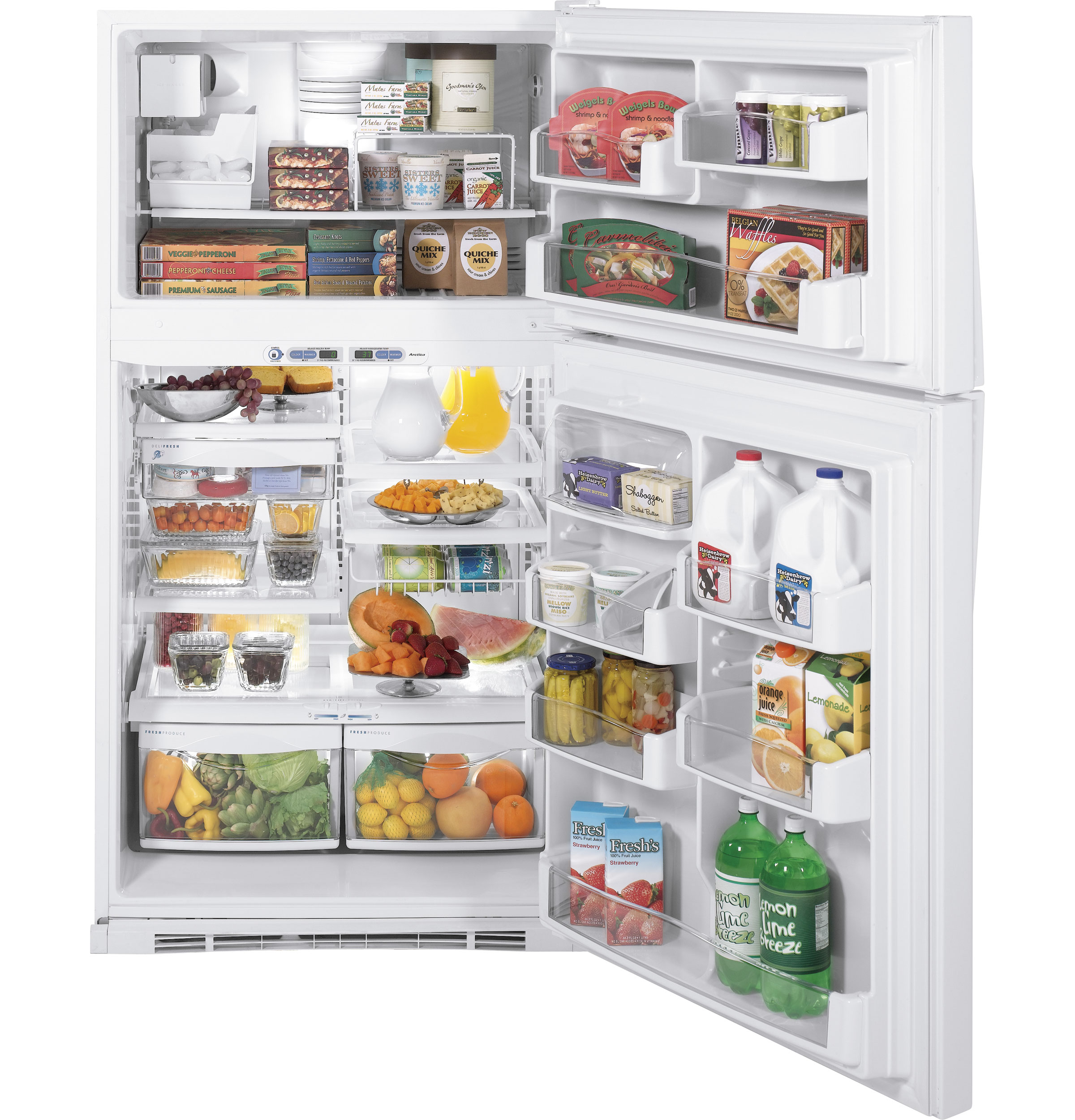 Series 24.6 Cu. Ft. Top-Freezer Refrigerator PTS25LHSWW, product image 2 of 7