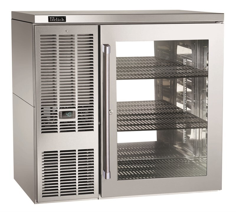 Self-Contained Pass-Thru Refrigerators are offered with 1, 2, or 3 doors on each side for easy access to product from either side. PTS36
