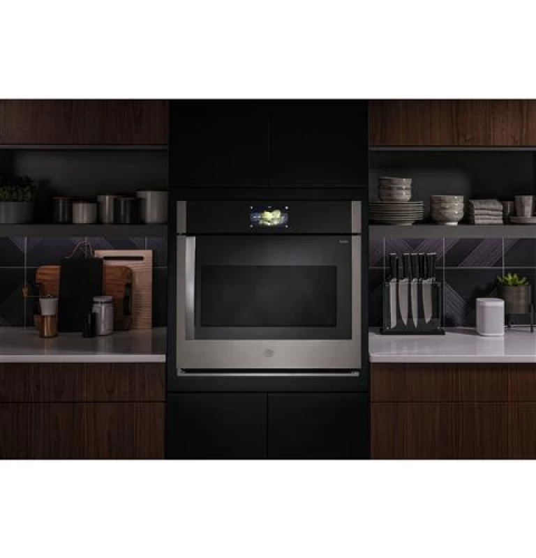 30" Smart Built-In Convection Single Wall Oven with Right-Hand Side-Swing Doors PTS700RSNSS