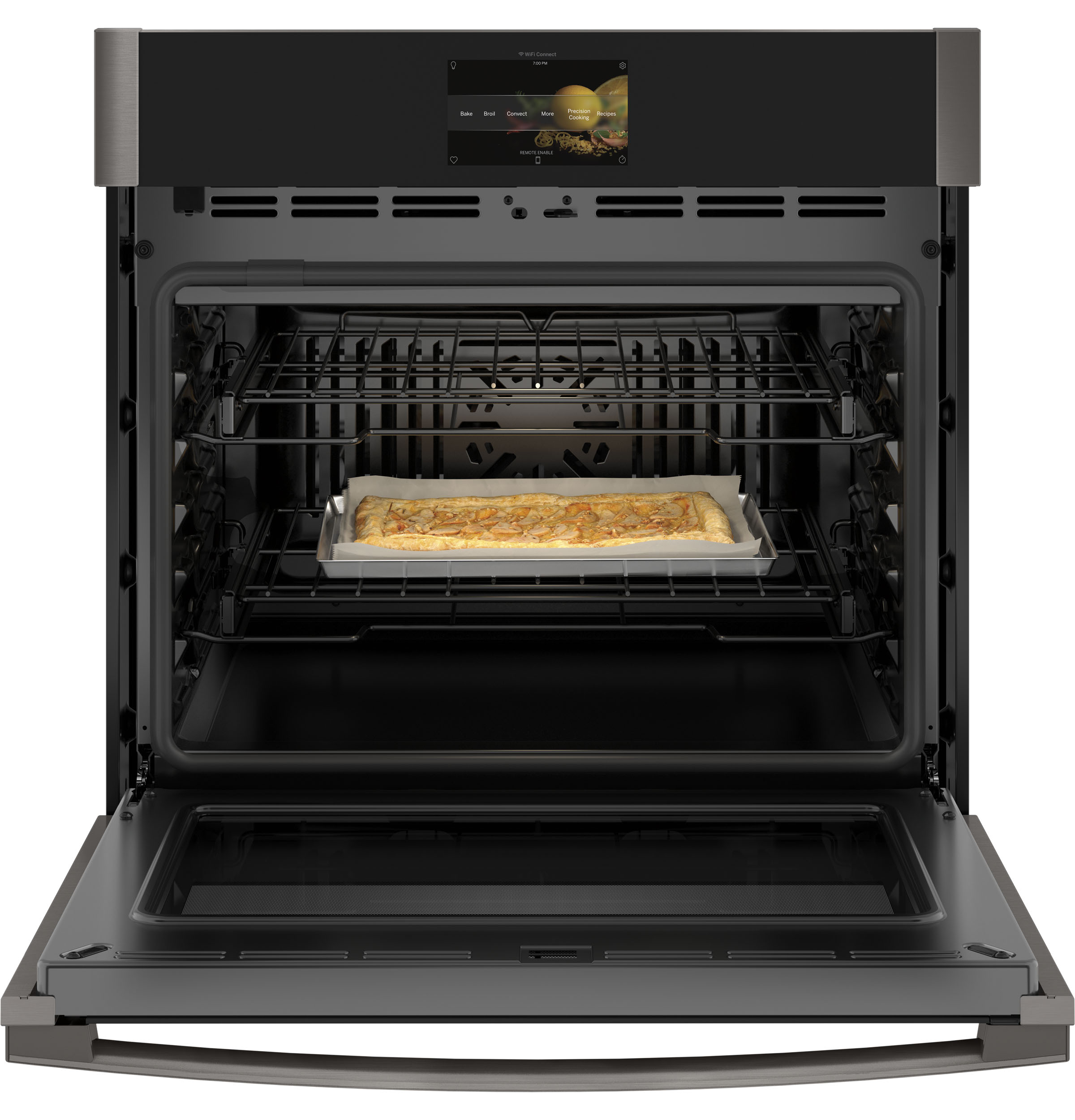 30" Smart Built-In Convection Single Wall Oven with In-Oven Camera and No Preheat Air Fry PTS9000BNTS