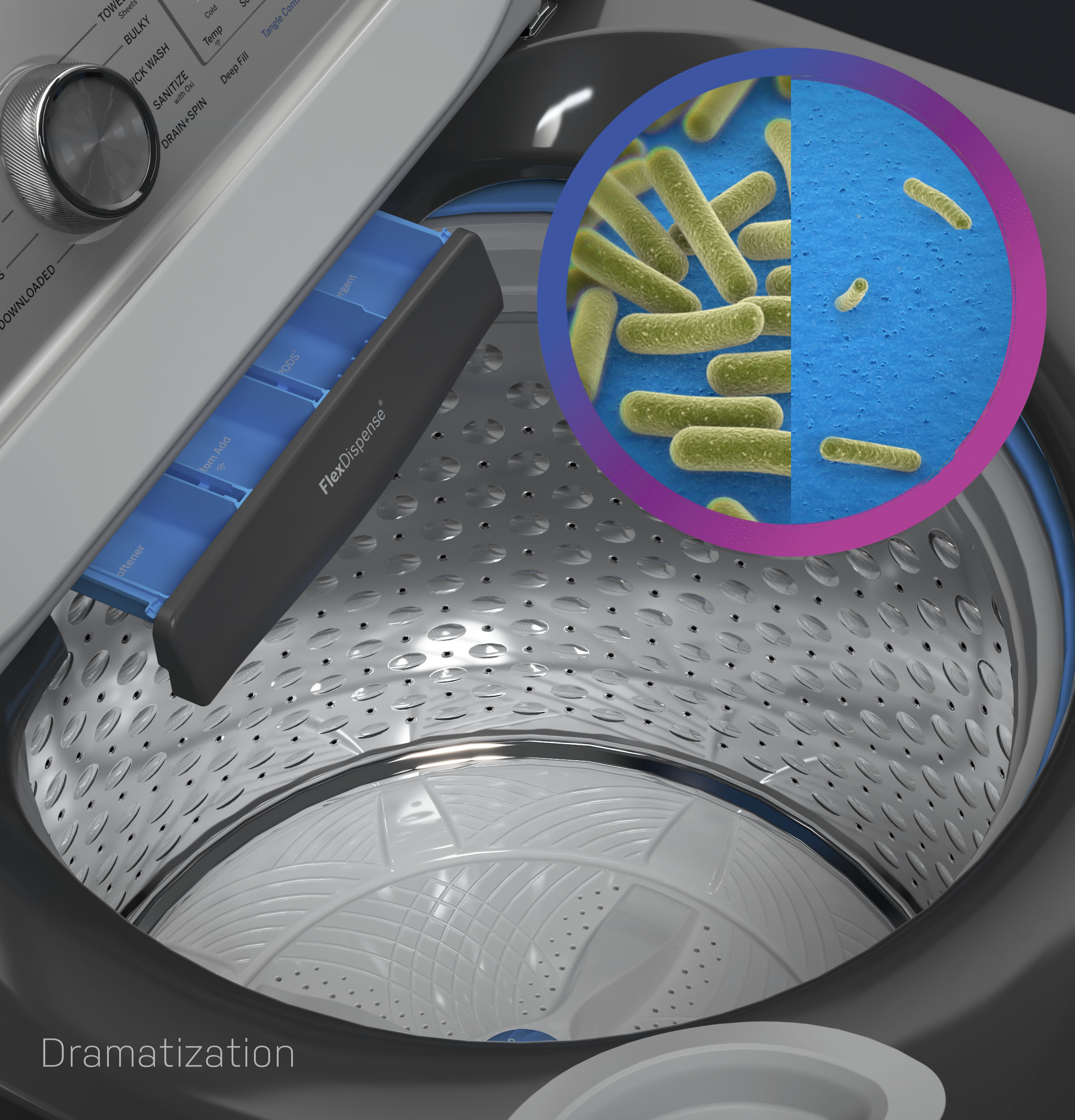 5.0 cu. ft. Capacity Washer with Smarter Wash Technology and FlexDispense view 13