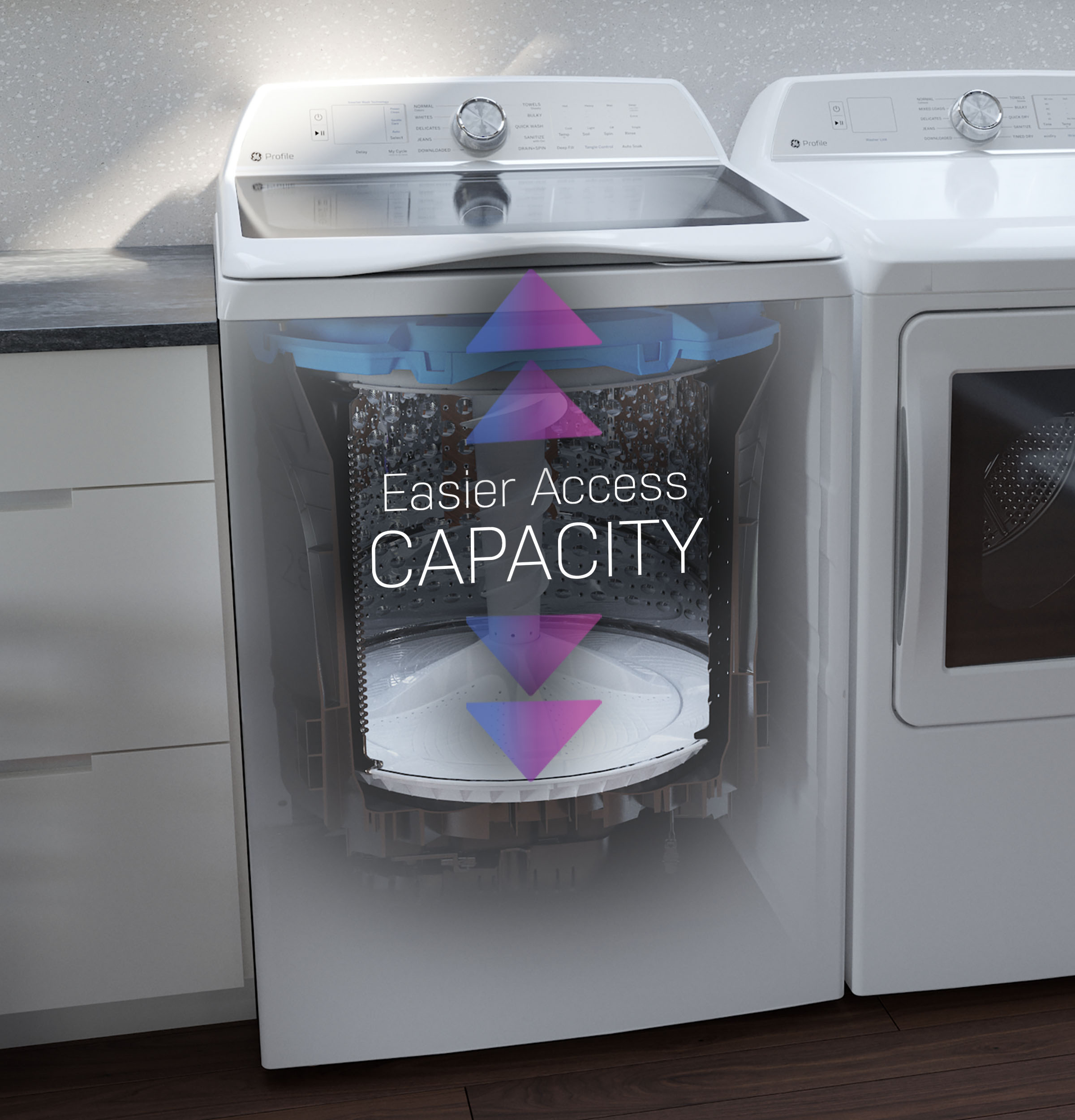 5.0 cu. ft. Capacity Washer with Smarter Wash Technology and FlexDispense view 7