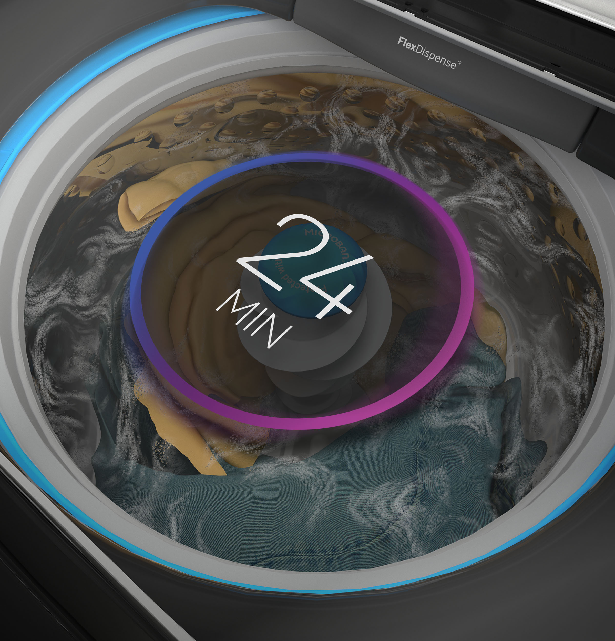 5.0 cu. ft. Capacity Washer with Smarter Wash Technology and FlexDispense view 4