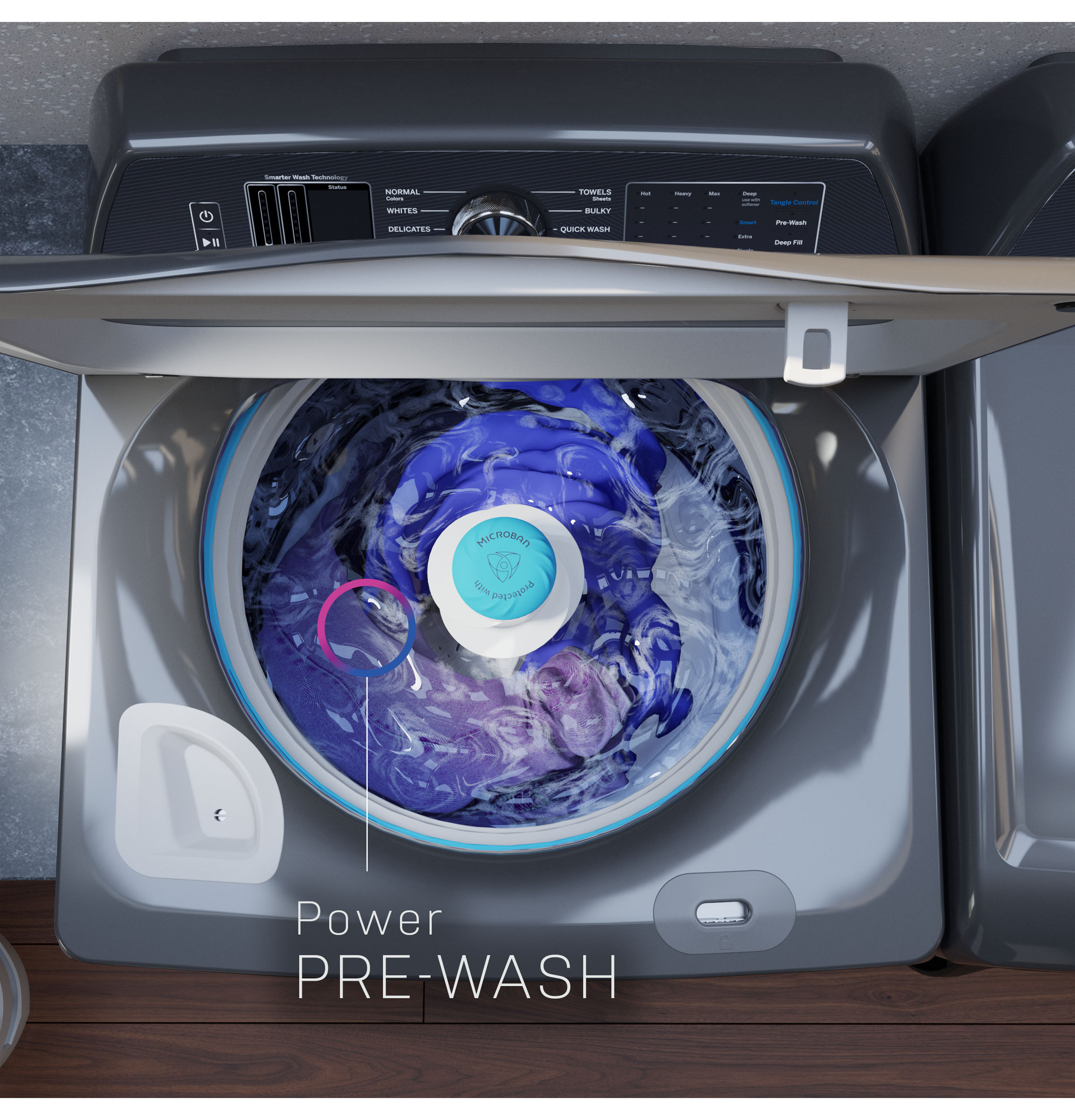 5.3 cu. ft. Capacity Washer with Smarter Wash Technology and FlexDispense view 3