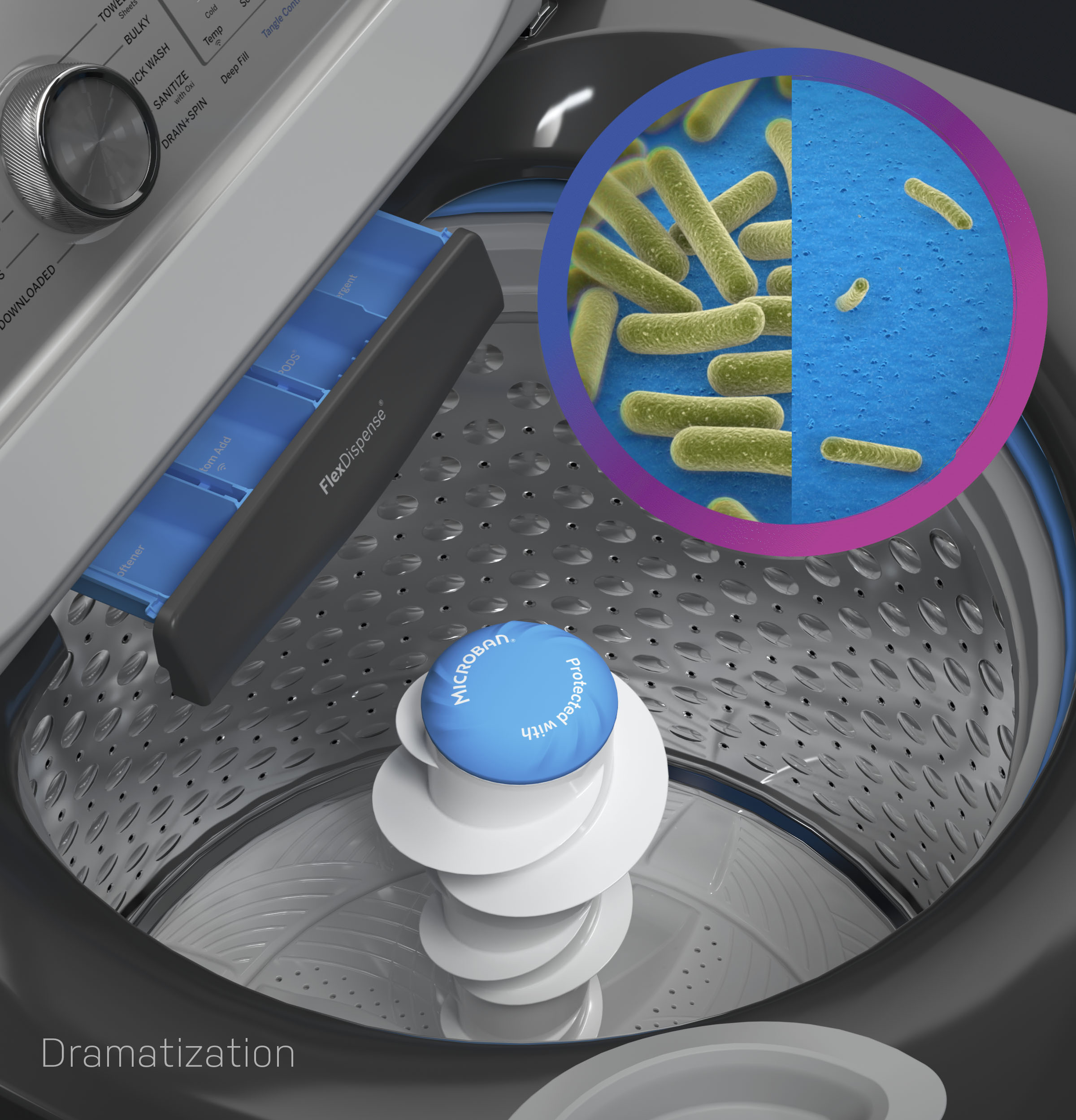 5.4 cu. ft. Capacity Washer with Smarter Wash Technology and Adaptive SmartDispense view 6