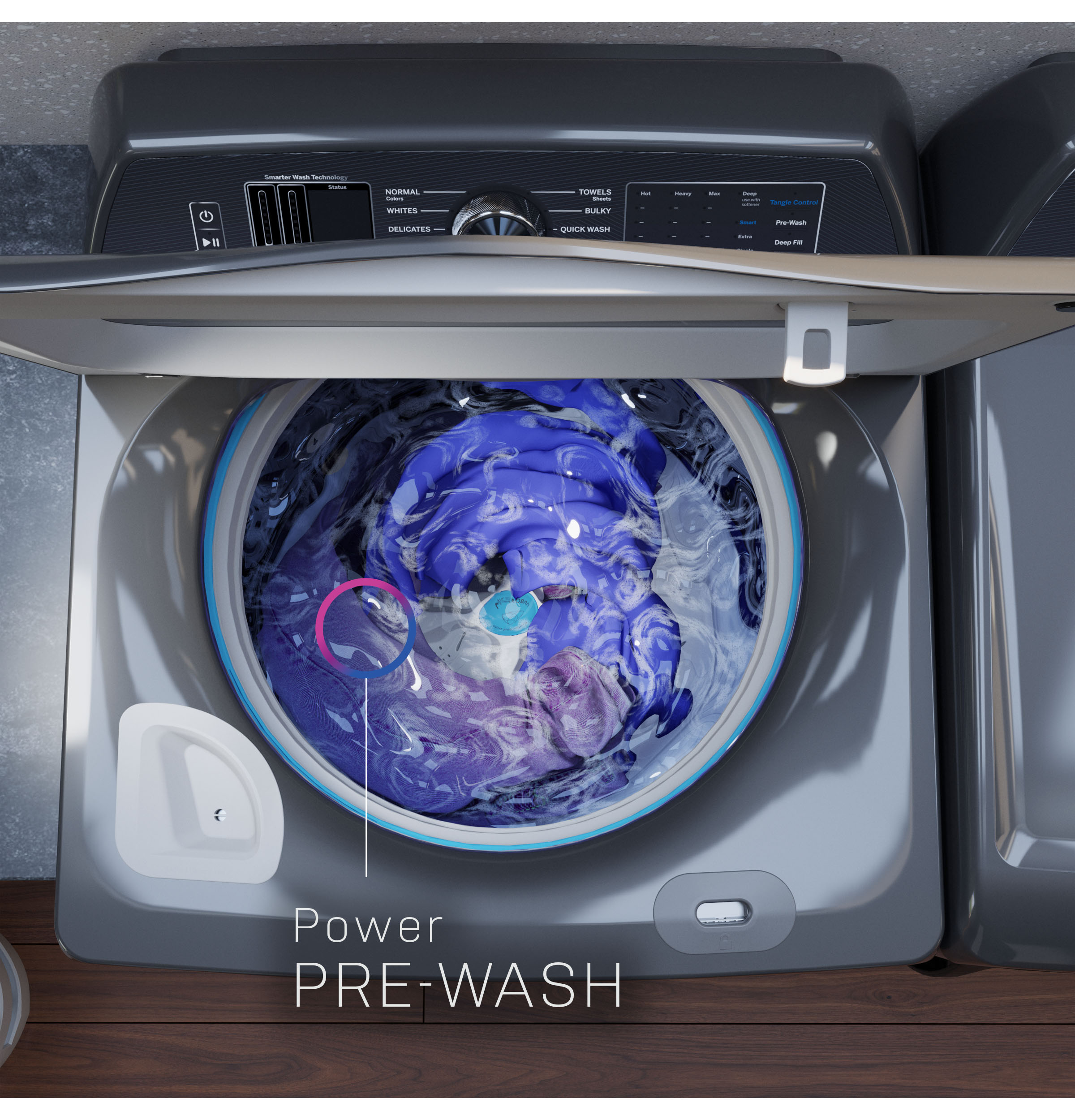 5.3 cu. ft. Capacity Washer with Smarter Wash Technology and Adaptive SmartDispense view 8