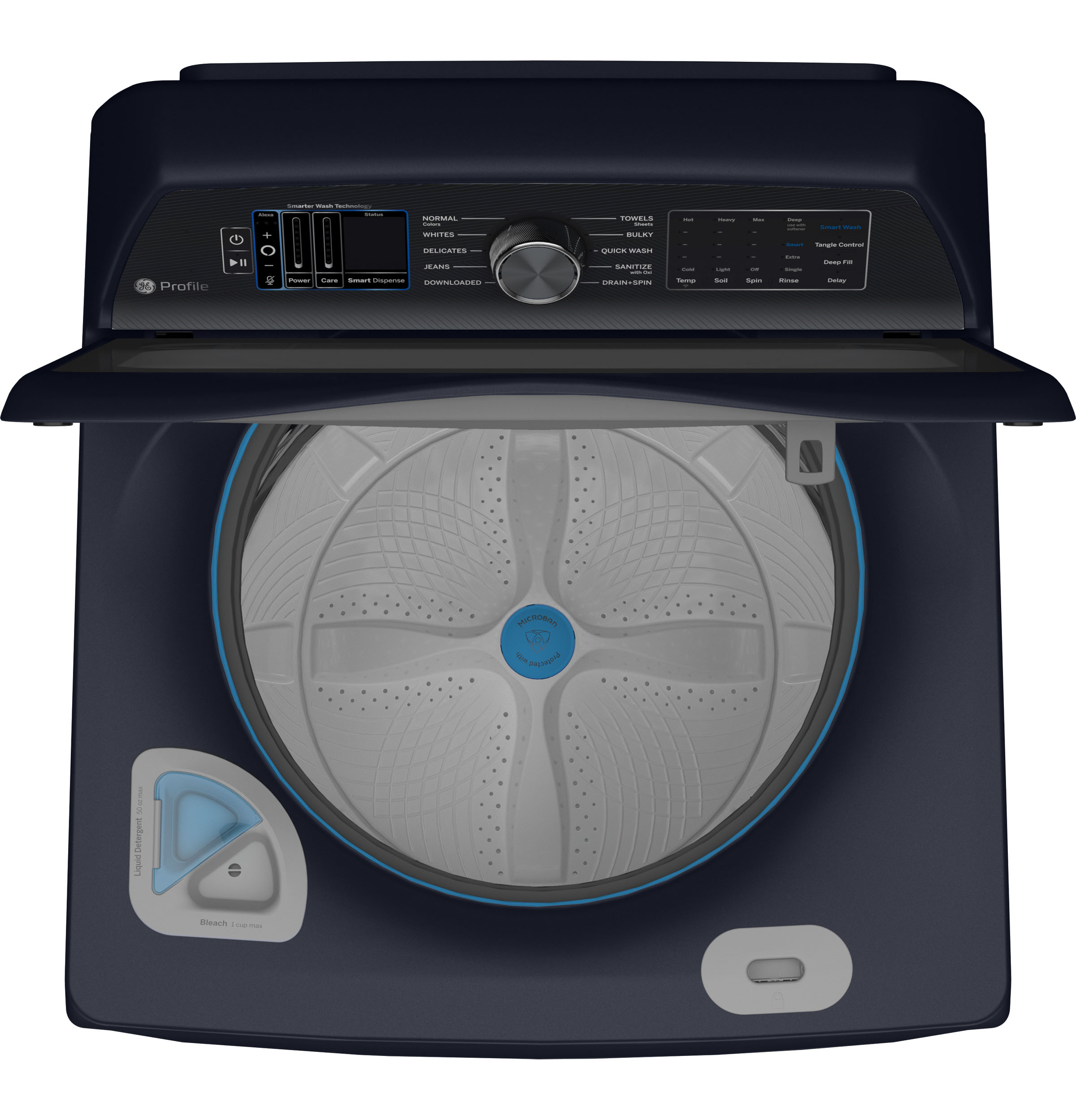 5.4 cu. ft. Capacity Washer with Smarter Wash Technology and FlexDispense PTW900BPTRS