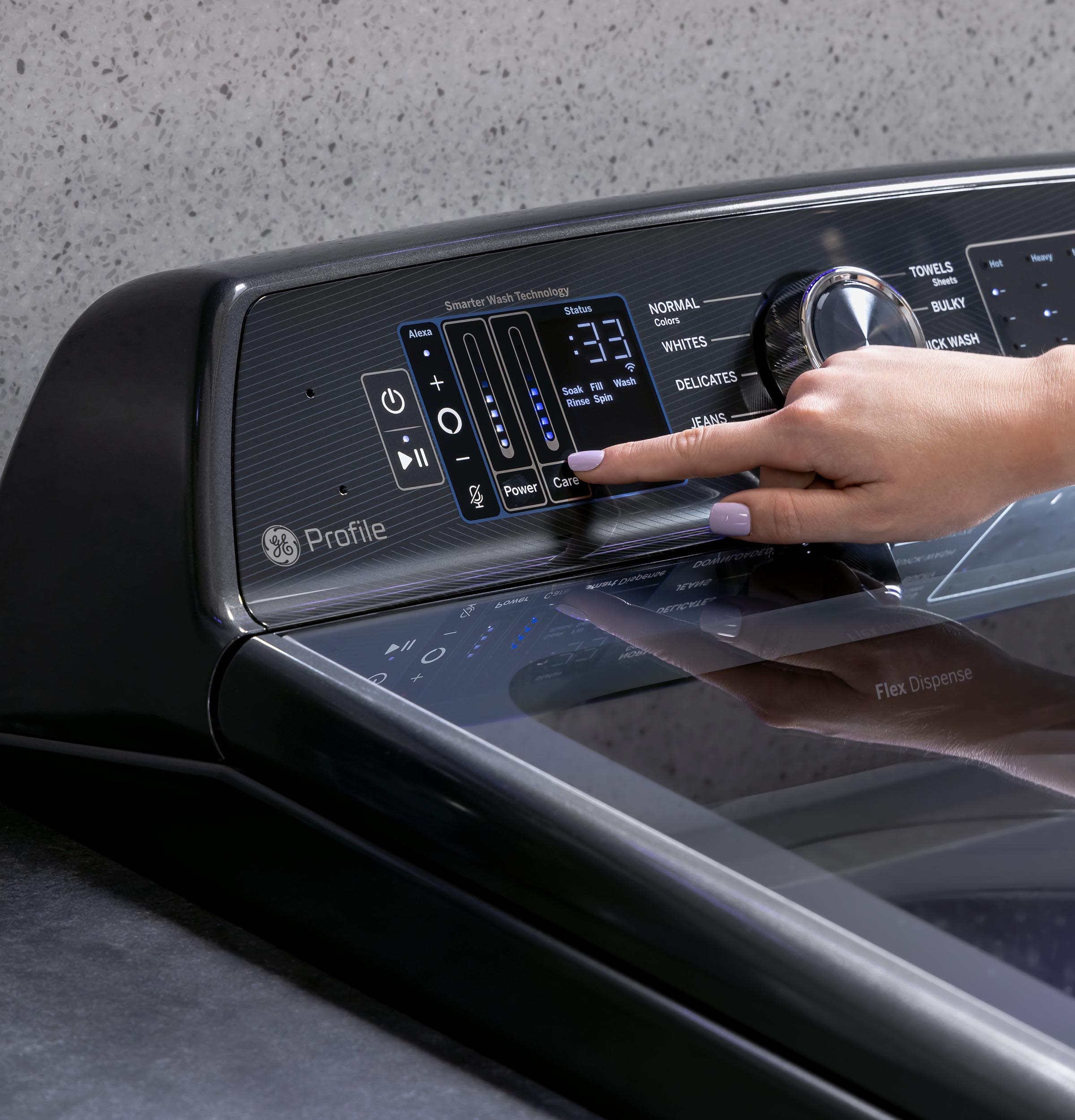 5.3 cu. ft. Capacity Washer with Smarter Wash Technology and FlexDispense view 14