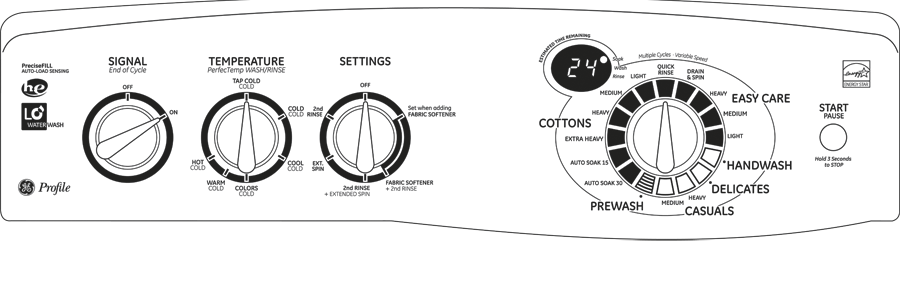 3.6 DOE cu. ft. stainless steel capacity washer PTWN6050MWT