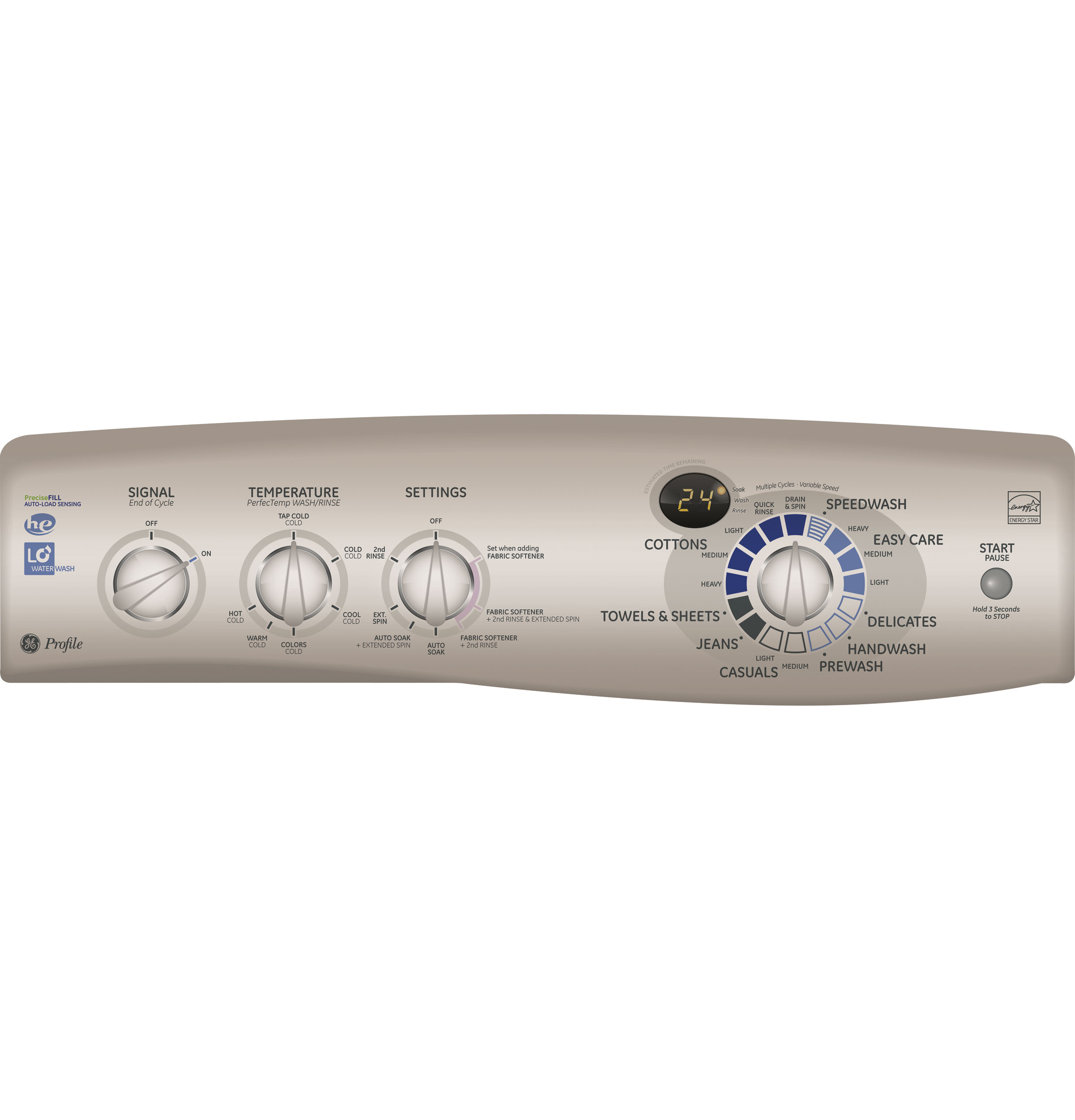 3.6 DOE cu. ft. stainless steel capacity washer PTWN6250MWT
