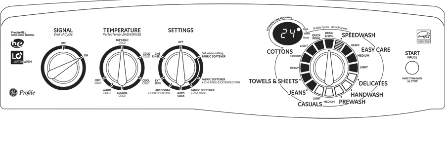 3.6 DOE cu. ft. stainless steel capacity washer PTWN6250MWT