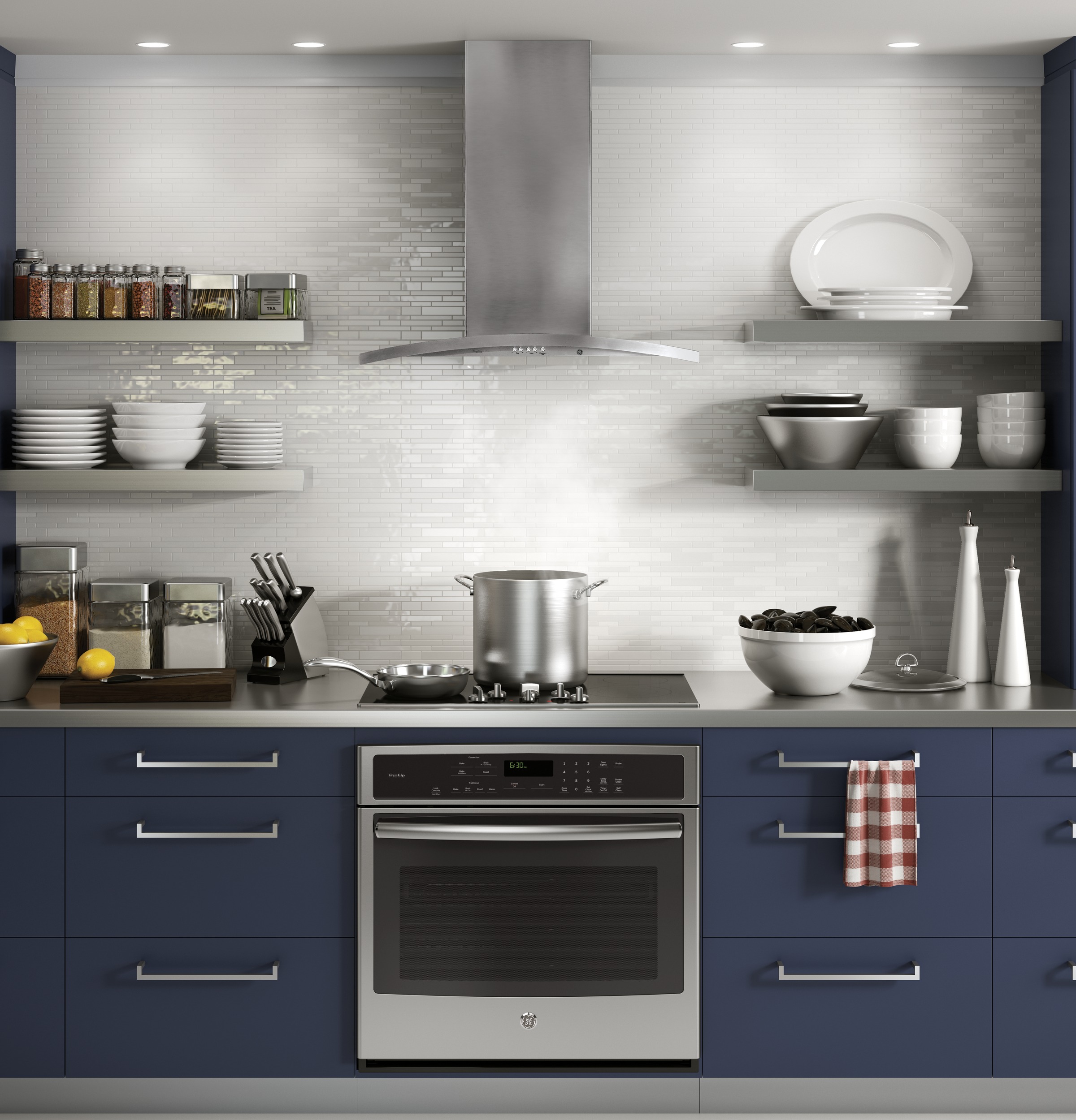 30" Wall-Mount Chimney Hood PV970NSS