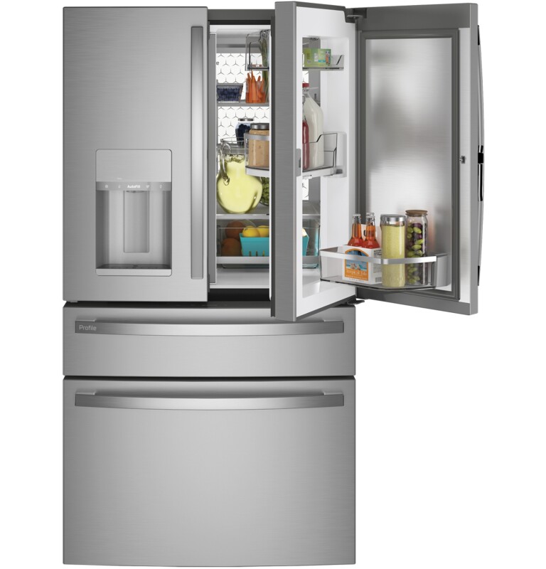 27.9 Cu. Ft. Smart Fingerprint Resistant 4-Door French-Door Refrigerator with Door In Door view 25