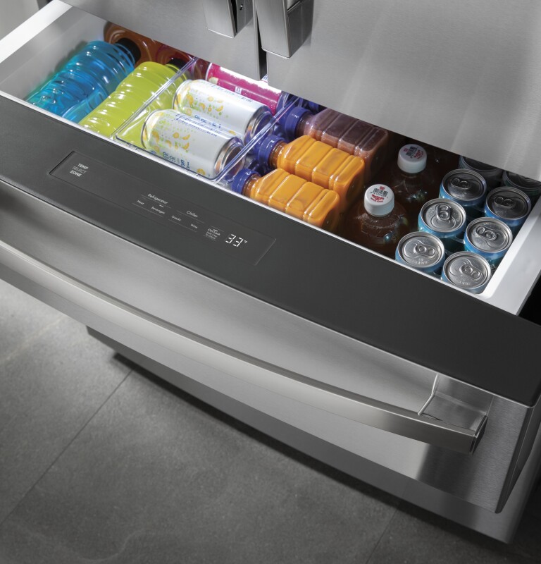 27.9 Cu. Ft. Smart Fingerprint Resistant 4-Door French-Door Refrigerator with Door In Door view 35