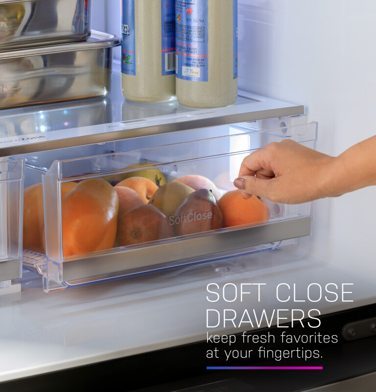 27.9 Cu. Ft. Smart Fingerprint Resistant 4-Door French-Door Refrigerator with Door In Door view 38