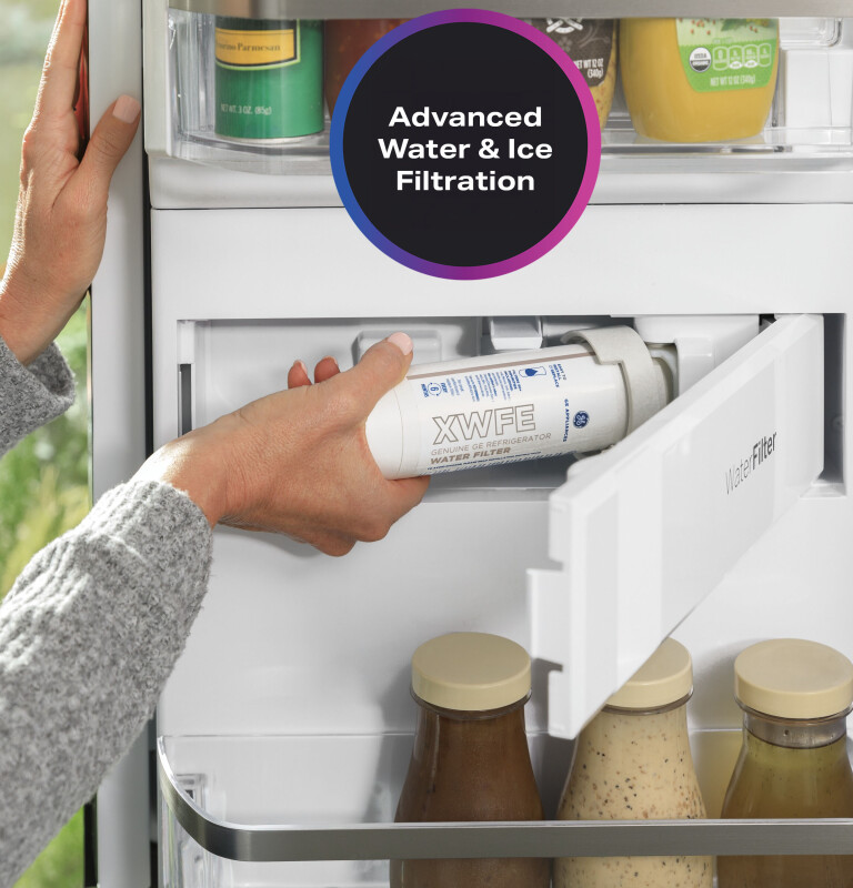 27.9 Cu. Ft. Smart Fingerprint Resistant 4-Door French-Door Refrigerator with Door In Door view 6