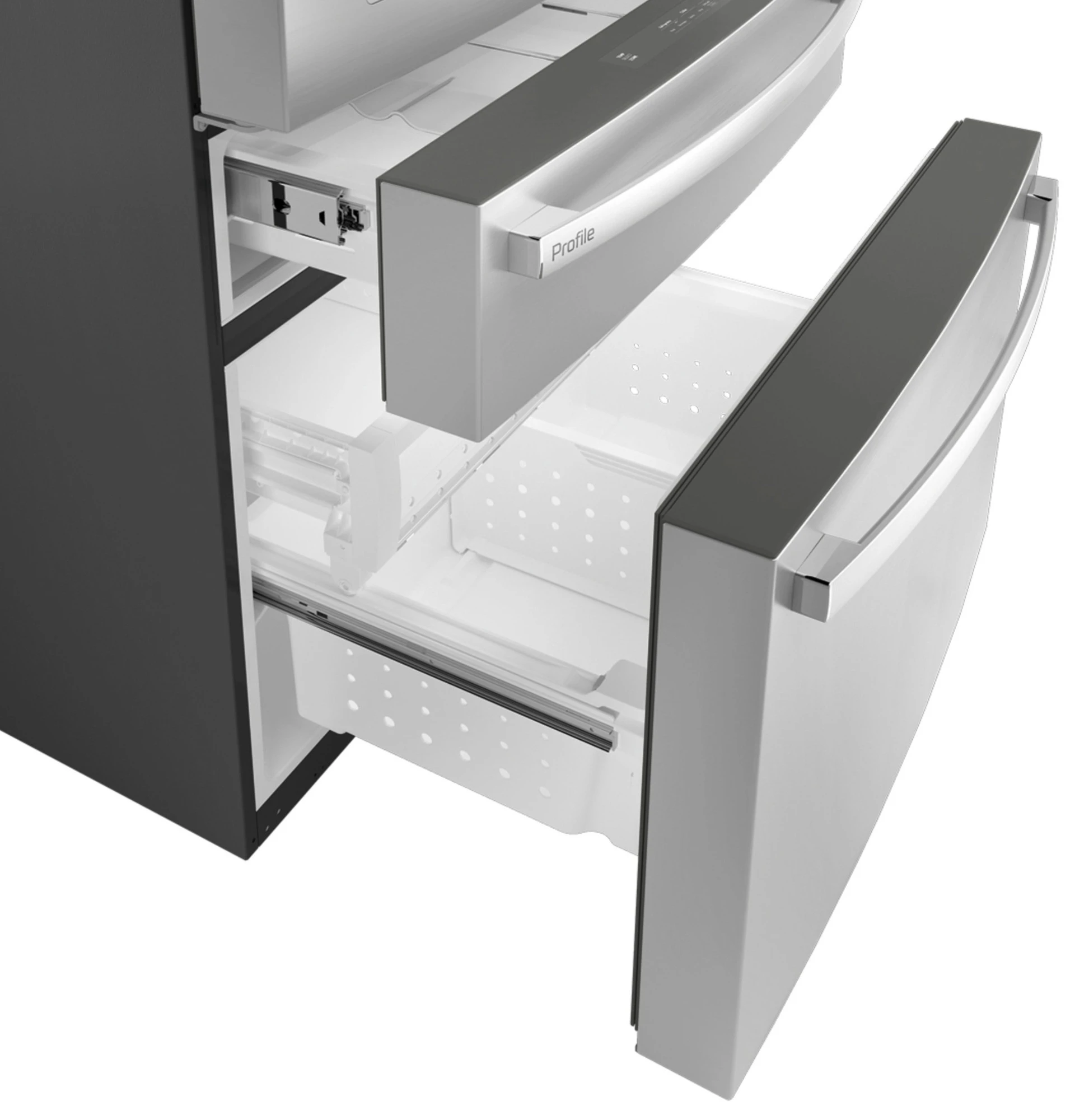 27.9 Cu. Ft. Smart 4-Door French-Door Refrigerator with Kitchen Assistant PVD28HYYFS