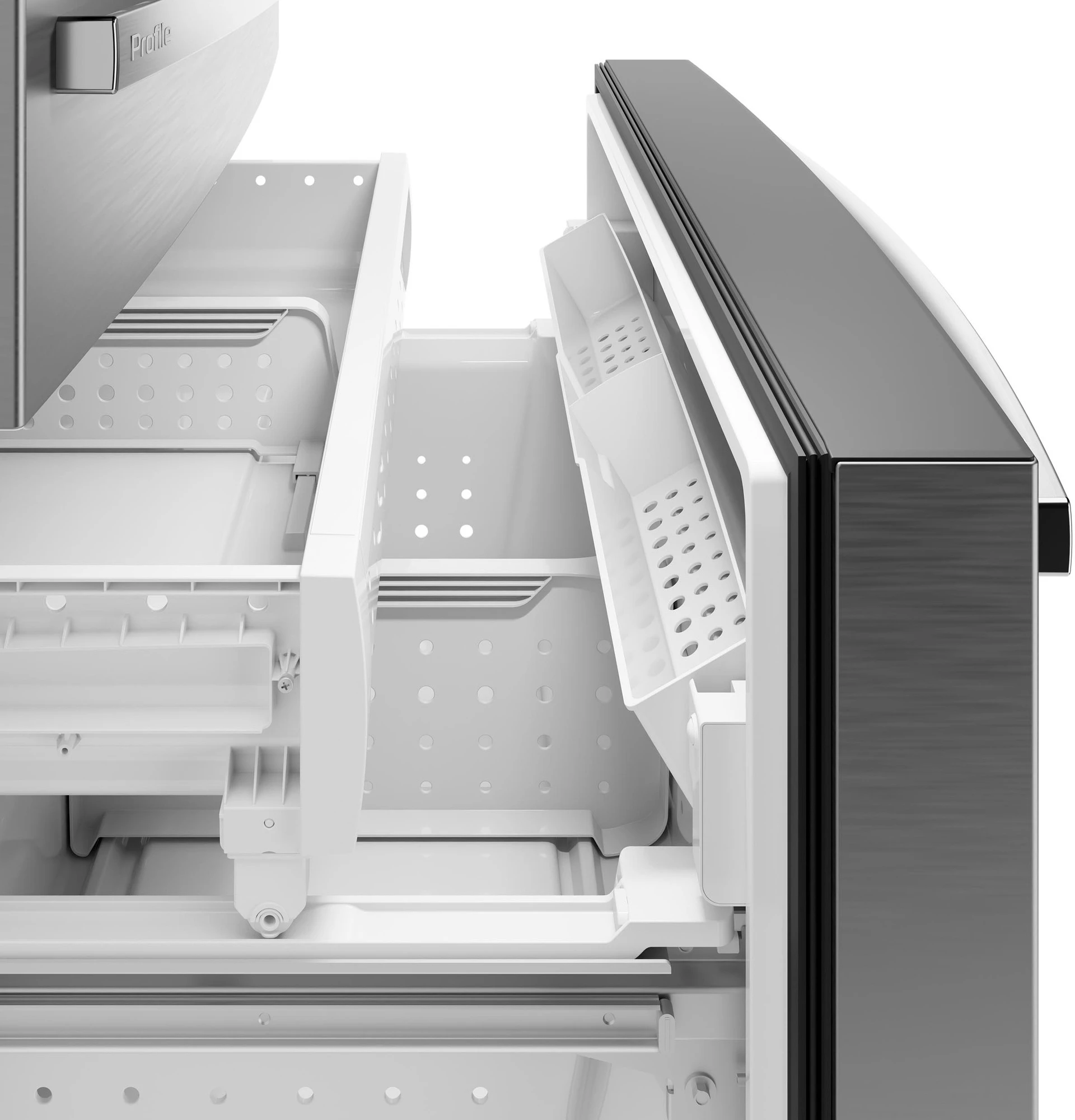 27.9 Cu. Ft. Smart 4-Door French-Door Refrigerator with Kitchen Assistant PVD28HYYFS