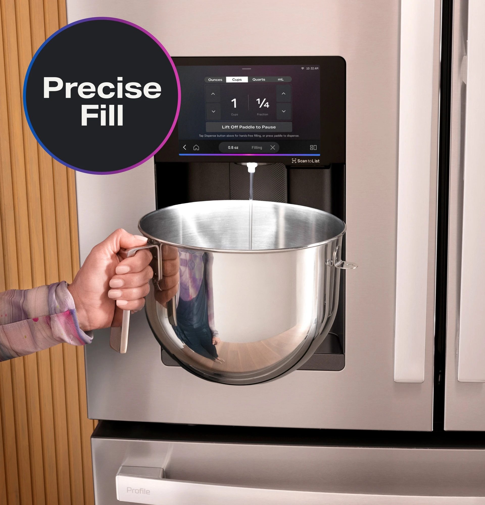 27.9 Cu. Ft. Smart 4-Door French-Door Refrigerator with Kitchen Assistant PVD28HYYFS