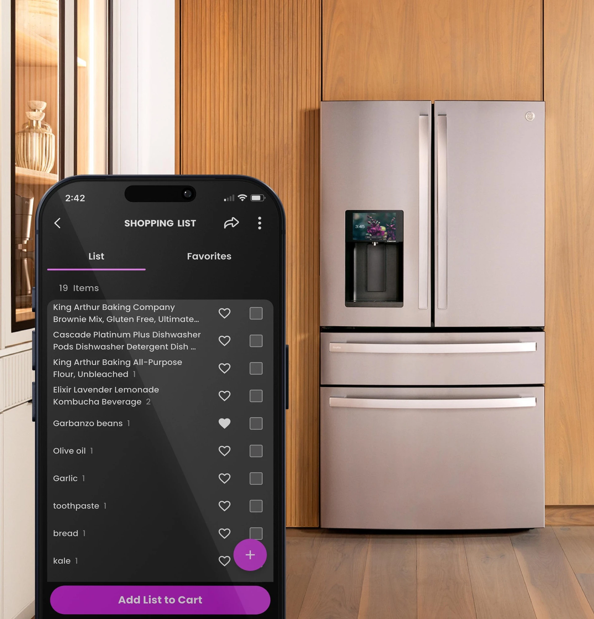 27.9 Cu. Ft. Smart 4-Door French-Door Refrigerator with Kitchen Assistant PVD28HYYFS