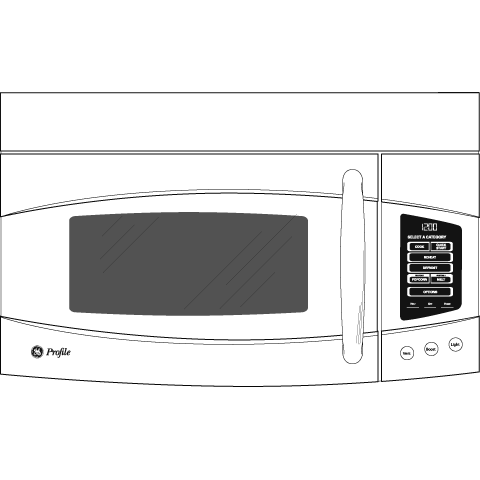 Spacemaker 2.0 Cu. Ft. Over-the-Range Microwave Oven PVM2070DMCC