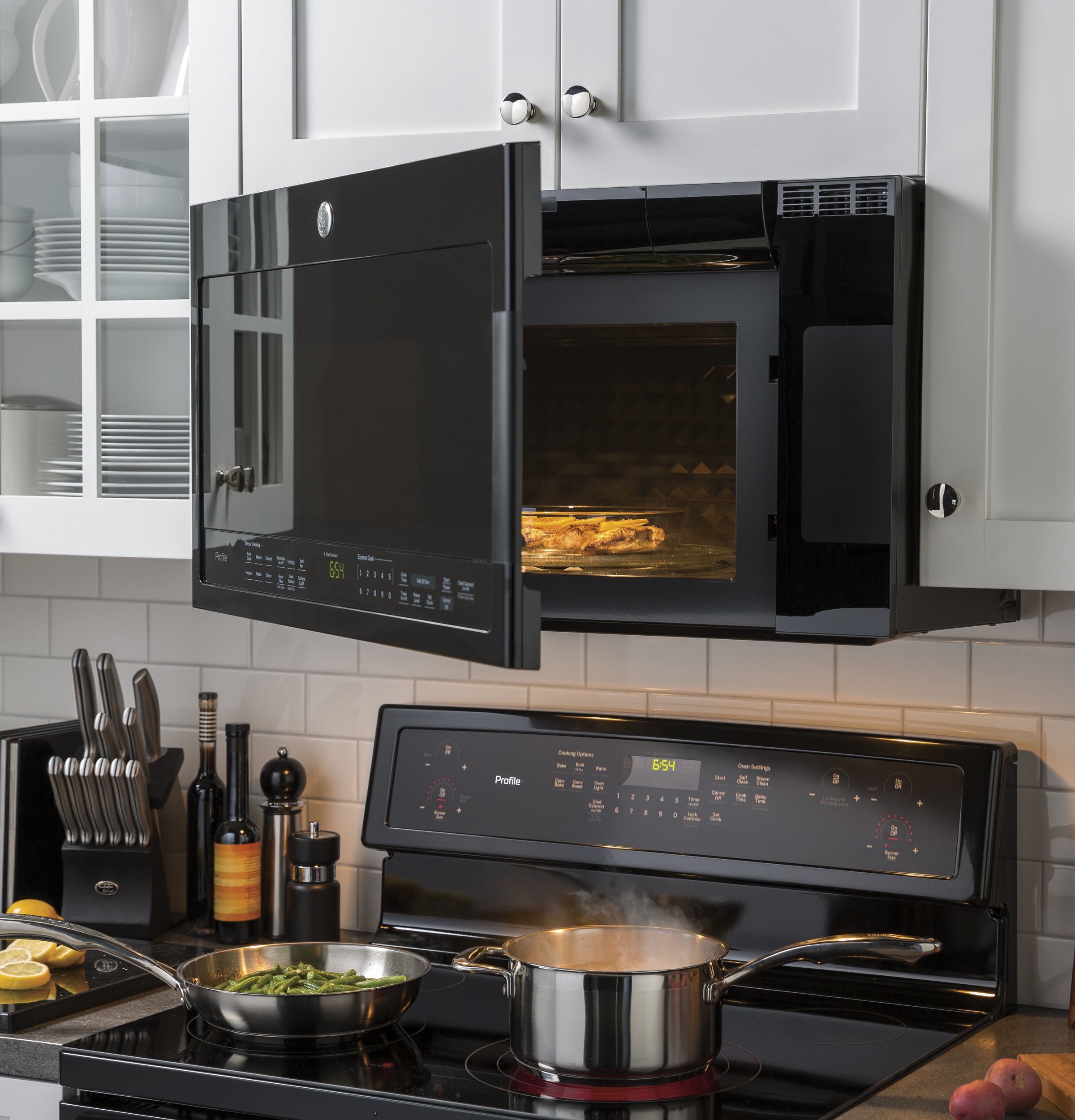 Series 2.1 Cu. Ft. Over-the-Range Sensor Microwave Oven PVM9005DJBB