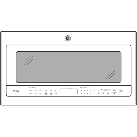 Series 2.1 Cu. Ft. Over-the-Range Sensor Microwave Oven PVM9005DJBB