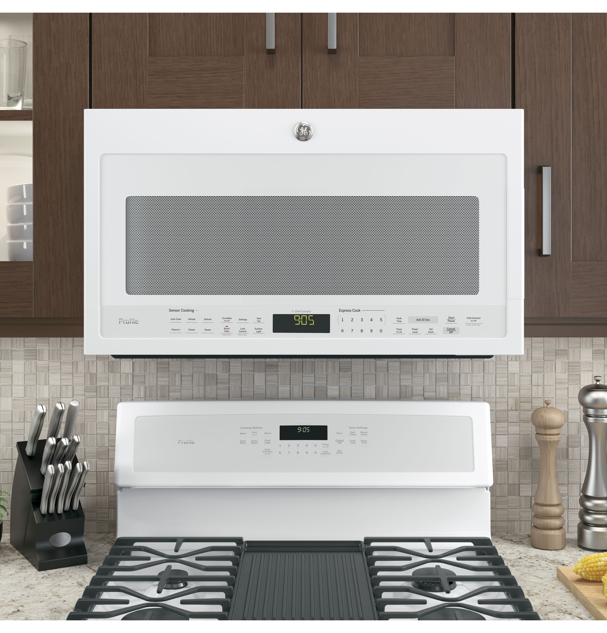 Series 2.1 Cu. Ft. Over-the-Range Sensor Microwave Oven PVM9005DJWW